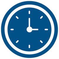 Image of a blue clock